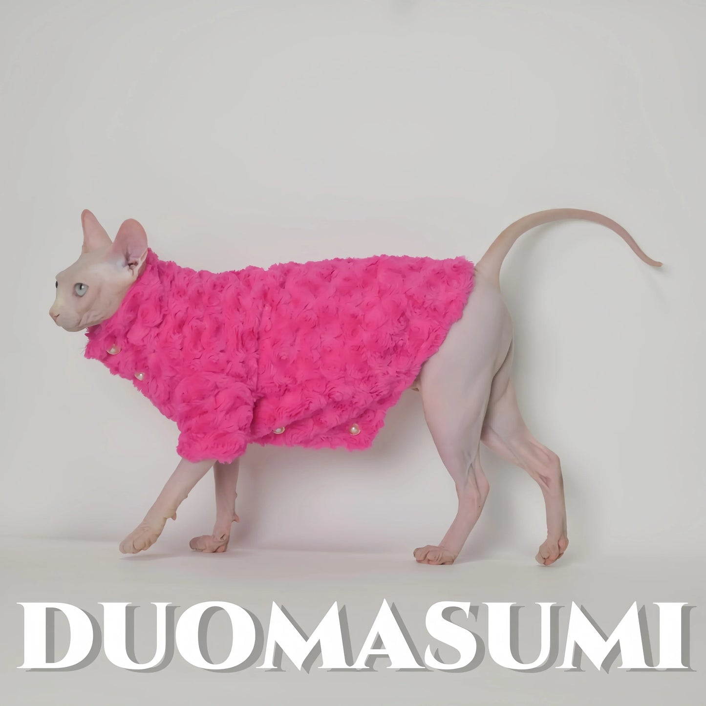 Hairless Cat Clothes Winter Two-layers Warm Thick Cat Apparel for Sphynx Cats, Devon Rex Cats, Small Cats and Dogs