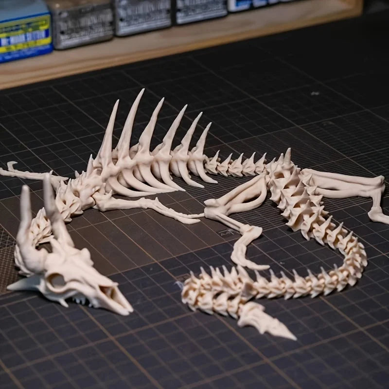 Articulated Jointed Keel Aquarium Dragon-Shaped Fishbone Decoration Flexible Spine With Movable Joints For Home Aquarium Decor