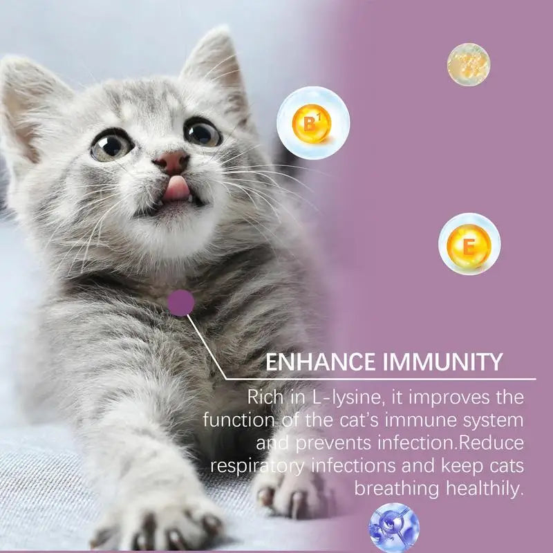 Mild Cats Supplement For Sneezing 80pcs Tablets Kitten Tears Care Respiratory Health Nutritional Care