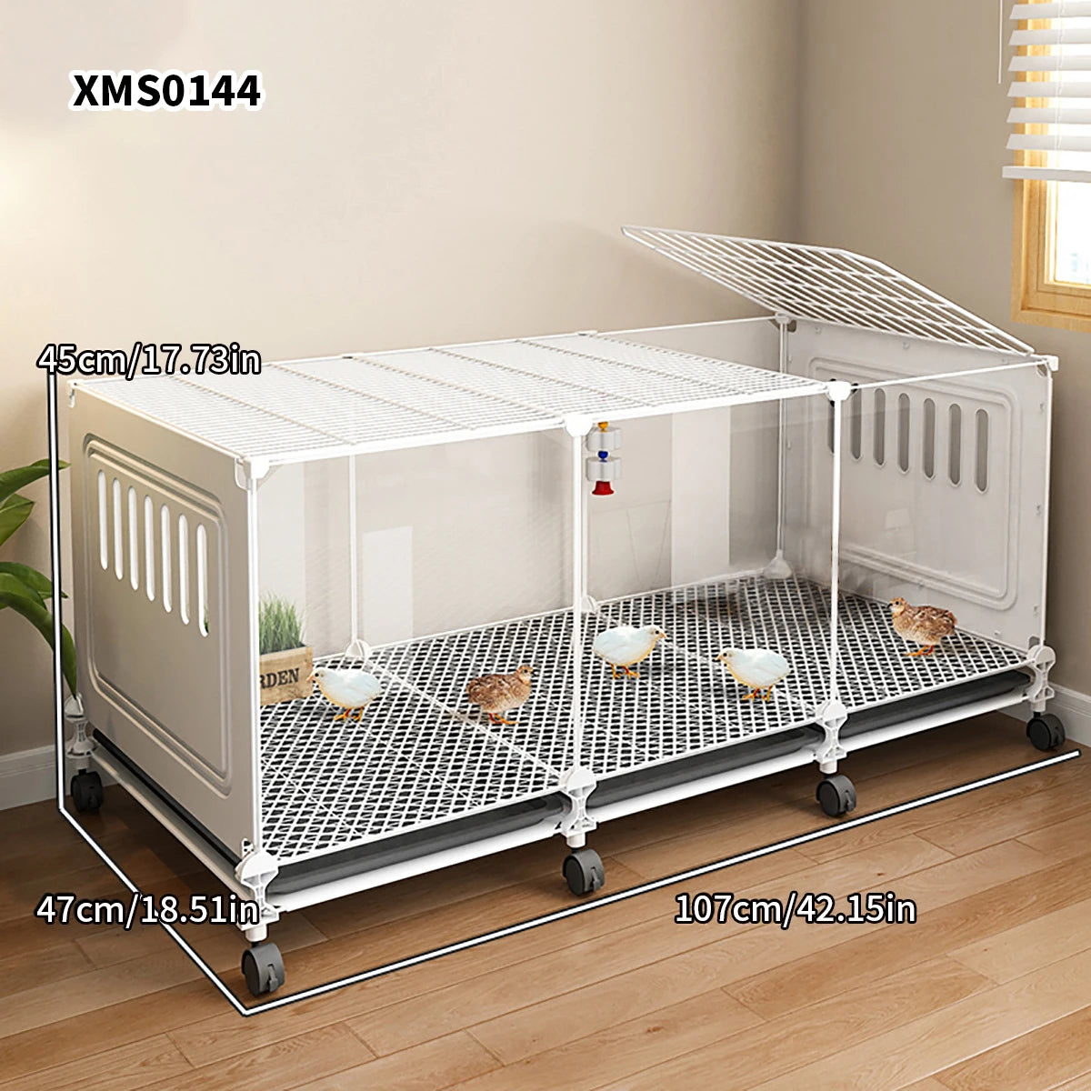 Chicken Cage Household Large Breeding Cage Chicken Coop Automatic Cleaning Duck Cage Wire Mesh Balcony Outdoor Poultry Cage