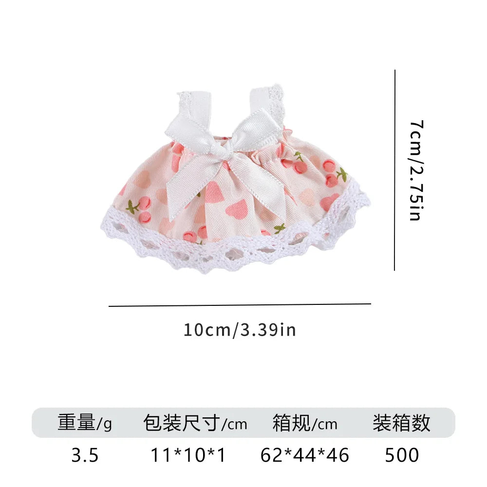 Lovely Handmade Mini Dress Princess Skirt Bow Coat for Small Pets Soft Coat for Ferrets Hamsters Guinea Pigs