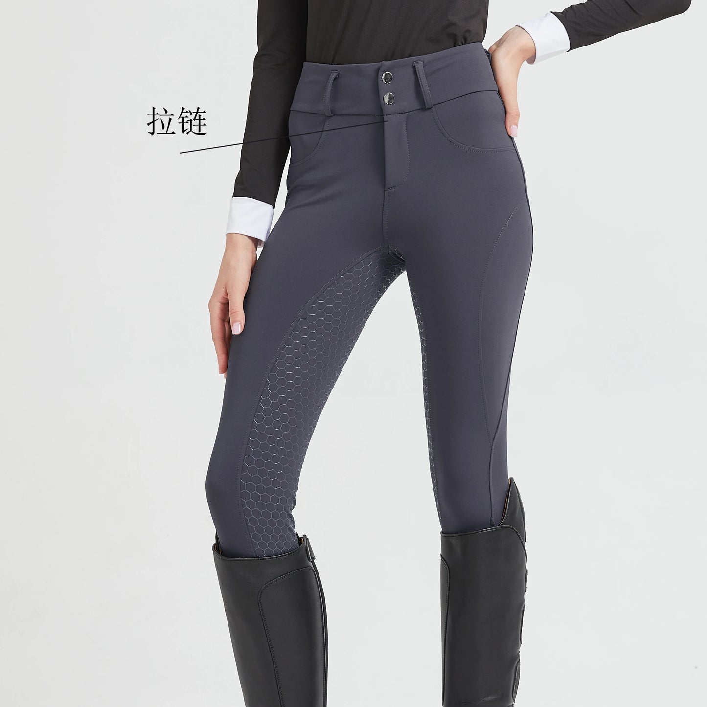 Professional horse riding pants silicone anti-slip quick-dry tight-fitting sports pants for equestrian exams