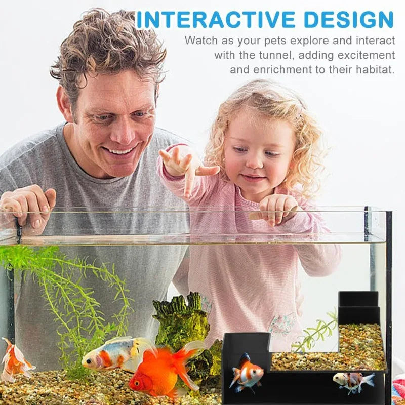 Fish Shrimp Hides Cave Aquarium Tunnel Underground Corner Shelter Aquarium Fish Tank Decoration Fish Shrimp Concealed Room