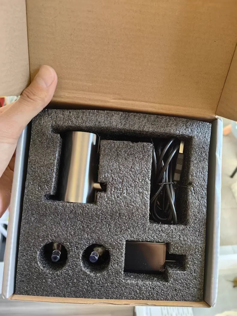 Stainless Steel MINI Film Processor Oil Removal Fish Tank Aquarium Filter Pump