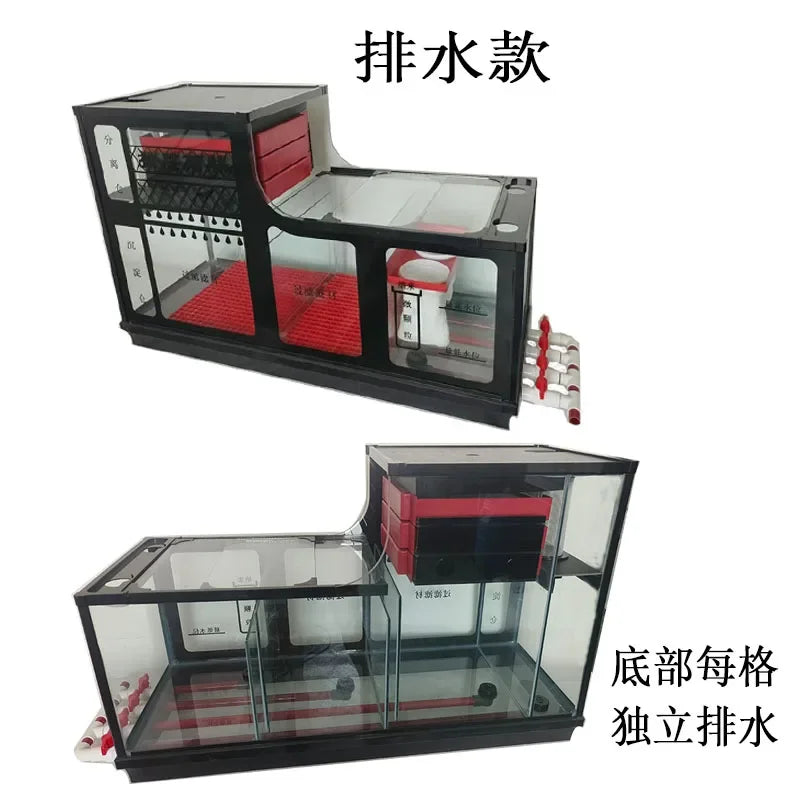 Fish tank bottom filter filter box sedimentation bin bottom tank filter large and medium sized