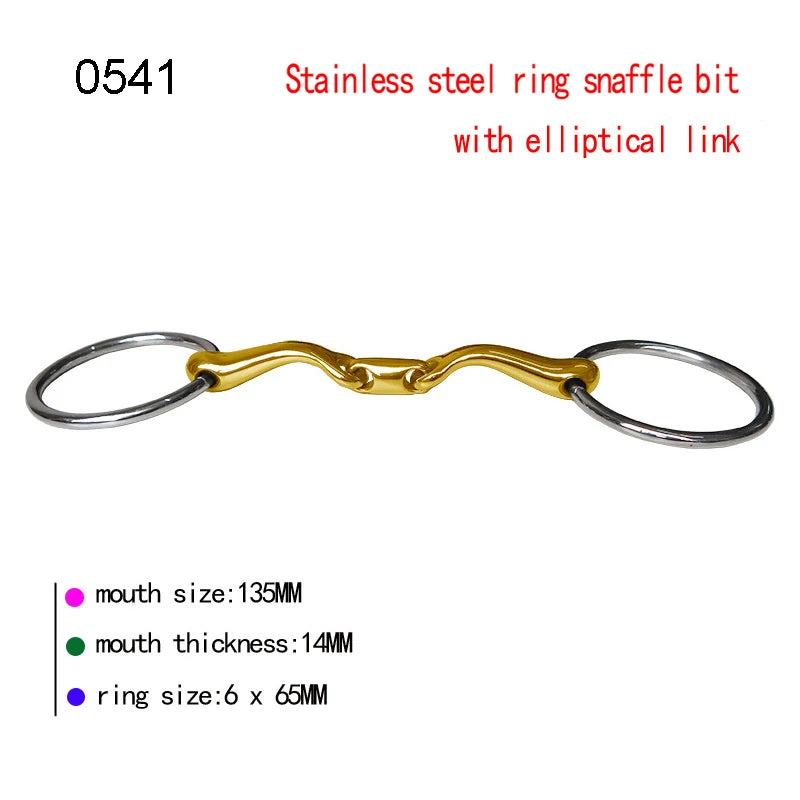 Horse Snaffle Bit Stainless Steel Eggbutt Bit Horse Chew Jointed Mouth Bit Horse Training Equipment Equestrian Products