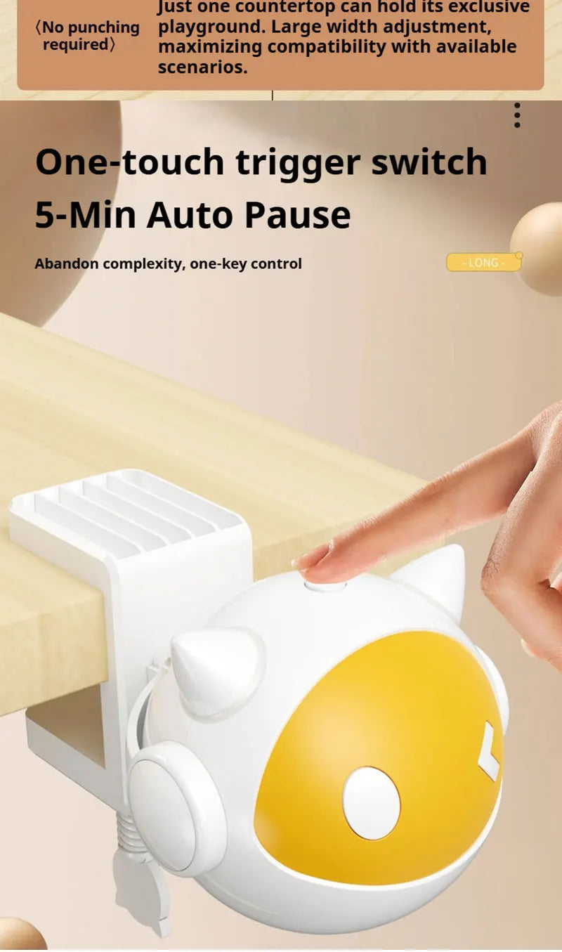 Automatic Lifting Cat Toy Ball Interactive Cat Ball Electric Lifting Pet Toy Hair Balls Self-hilarious Electric Cat Balls Toys