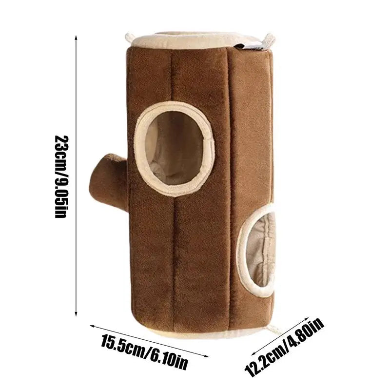 Hammock Warm Bed Small Animal Tube Cage House Hamster Guinea Pig Tunnel House Double Sided