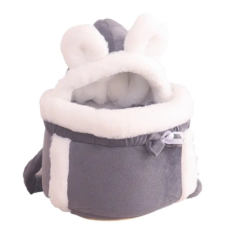 Pet Cat Bag for Winter Warmth, Portable Cat Outing Bag, Large Capacity, Soft and High Quality Fabric, Diagonal Crossing Pet Bag