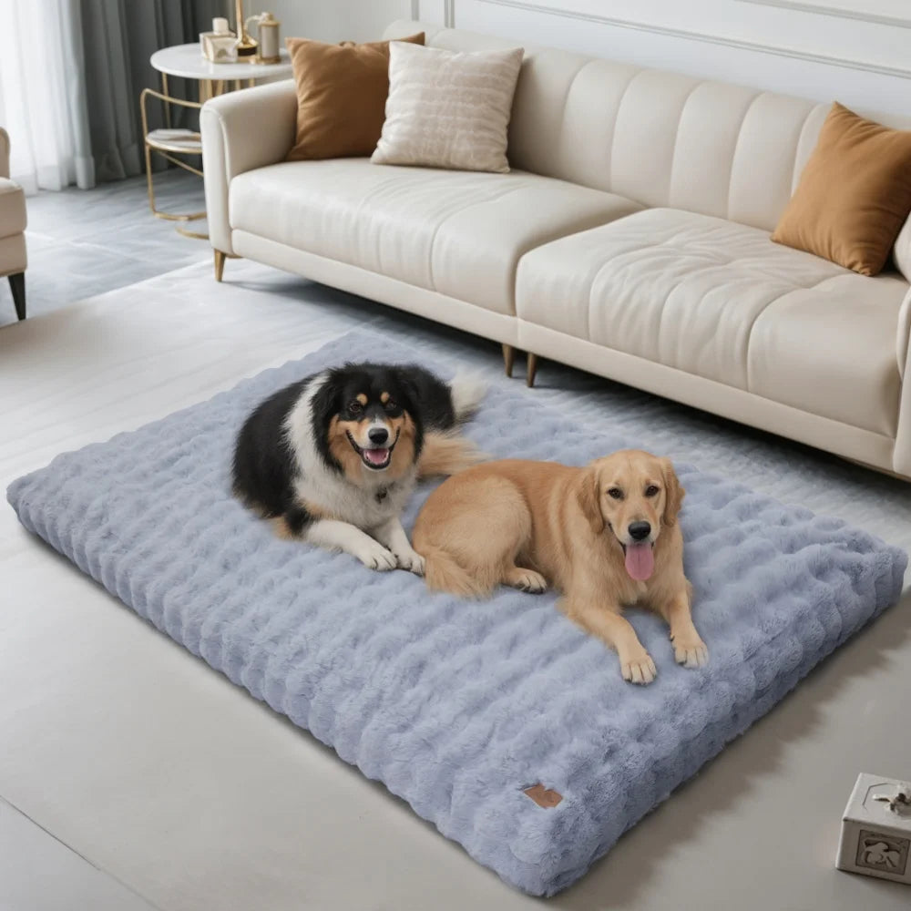 Ultra Plush Dog Bed Soft Pet Cushion Large Dog Crate Puppy Mattress Washable