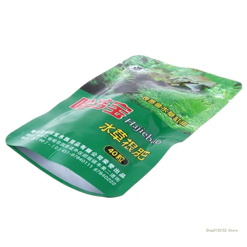 QX2E Aquarium Live Plant Fertilizer Root Tabs Qty 40 Capsules Best for Fish for Tank Aquatic Plants Indoor Outdoor Green Plan