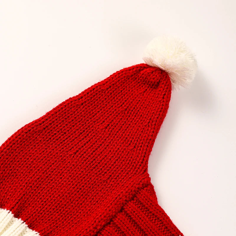 Striped Wool Dog Hat, Handwoven Pet Hat, Suitable for Small, Medium, Large Dogs,