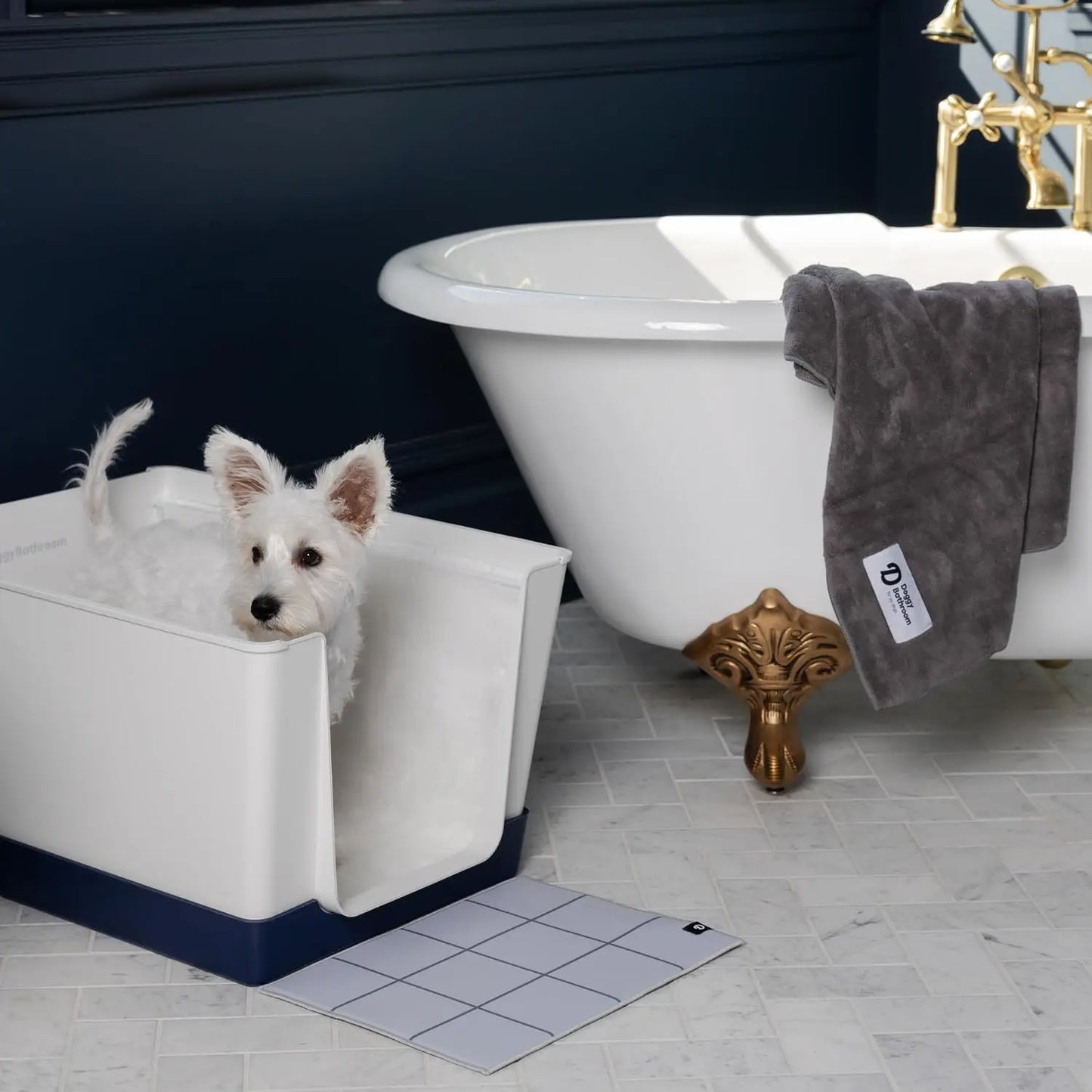 Indoor Dog Toilet Solution - No Mess and Splash Guard - Potty Training Pad Holder