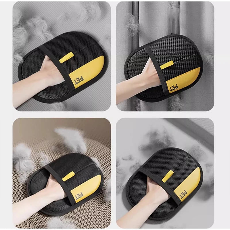 Pet Electrostatic Hair Removal Gloves Dog Cat Hair Removal Brush Gloves Hair Adhesive Gloves Carpet Clothing Hair Cleaning Brush