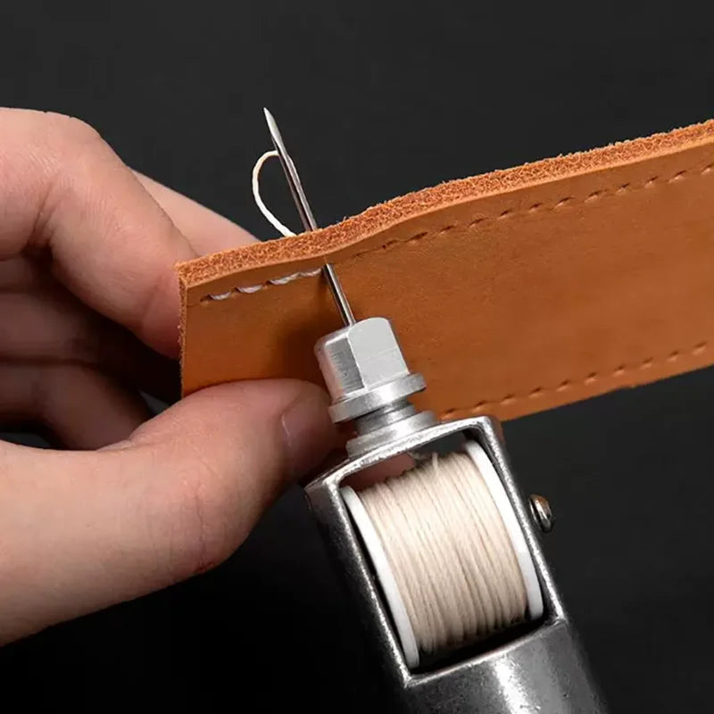 Professional Leather Sewing Awl Set, Quick Sewing Machine Sewing Tool, Suitable for DIY Handmade Repair, with 1 Set of Needles