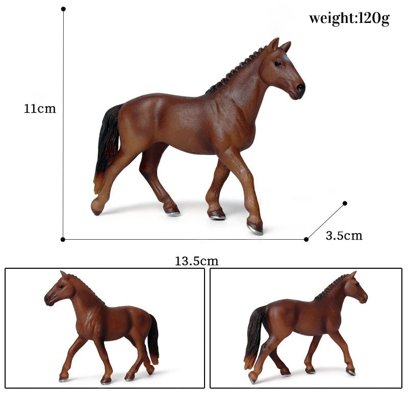 Miniature Horse Cowboy Stud Farm Stable Horseman Action Figures Animal Model Appaloosa Harvard Hannover Clydesdale Quarter Horse and more