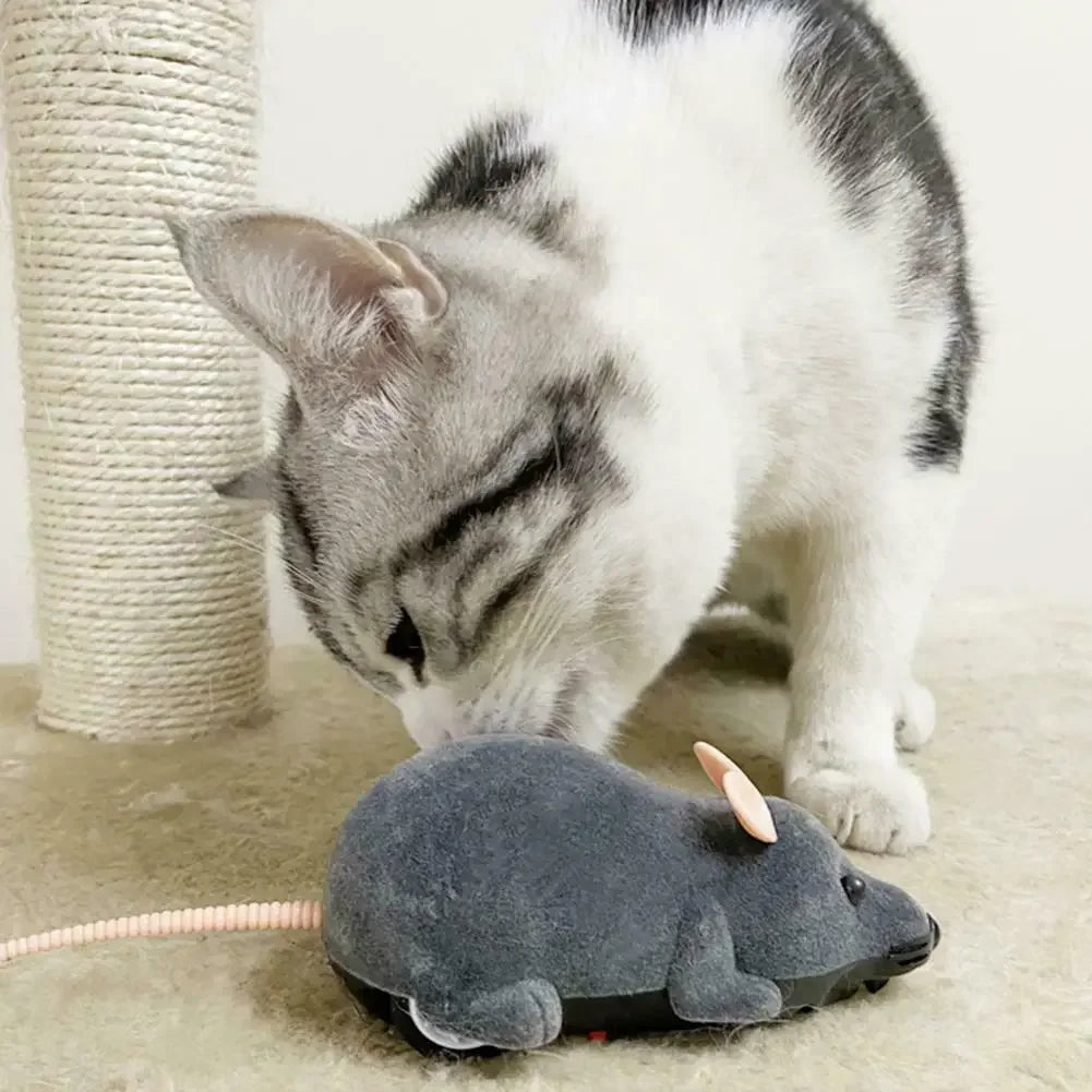 Pets Cats Mice Toy Wireless Electronic RC Mouse  Playing Interactive Toys Pet Supplies Pets Gift Puppy Kitten