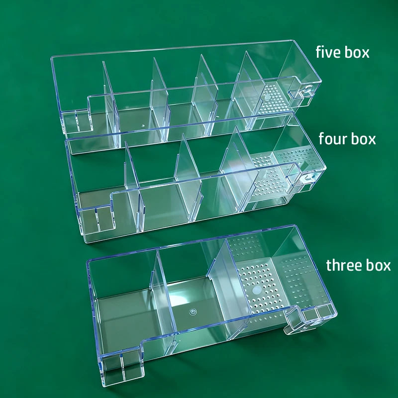 Hang-On Aquarium Filter Box Quiet Water Circulation System Dry-Wet Separation Filter Box for Small medium Fish Tank Turtle Tank