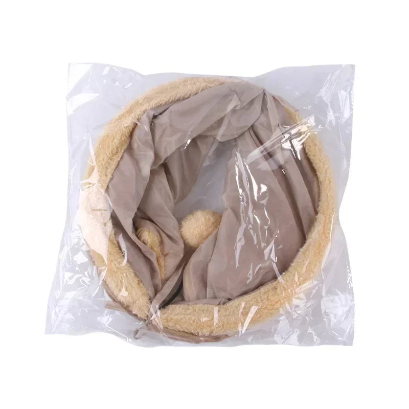 Foldable Cat Tunnel Tube Toy Collapsible Suede Fabric Play Tent Indoor cats  Indoor Training Interactive Toy Pet Supplies