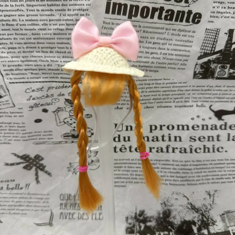 Small Pet Bird Hand Woven Headband Hat Peony Parrot Pet Hair Accessory Headband Adjustable Bird Toy Accessories Pet Supplies