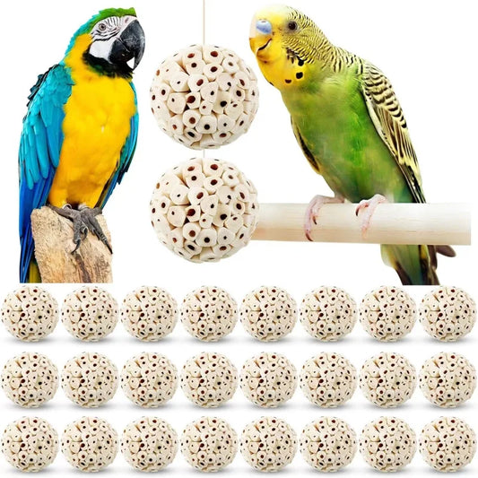 Parrot Chewing Toy Ball Chew Shred Foraging Bird Cage Accessories for Parakeet Parrot Lovebird Budgies Conure Cockatiel