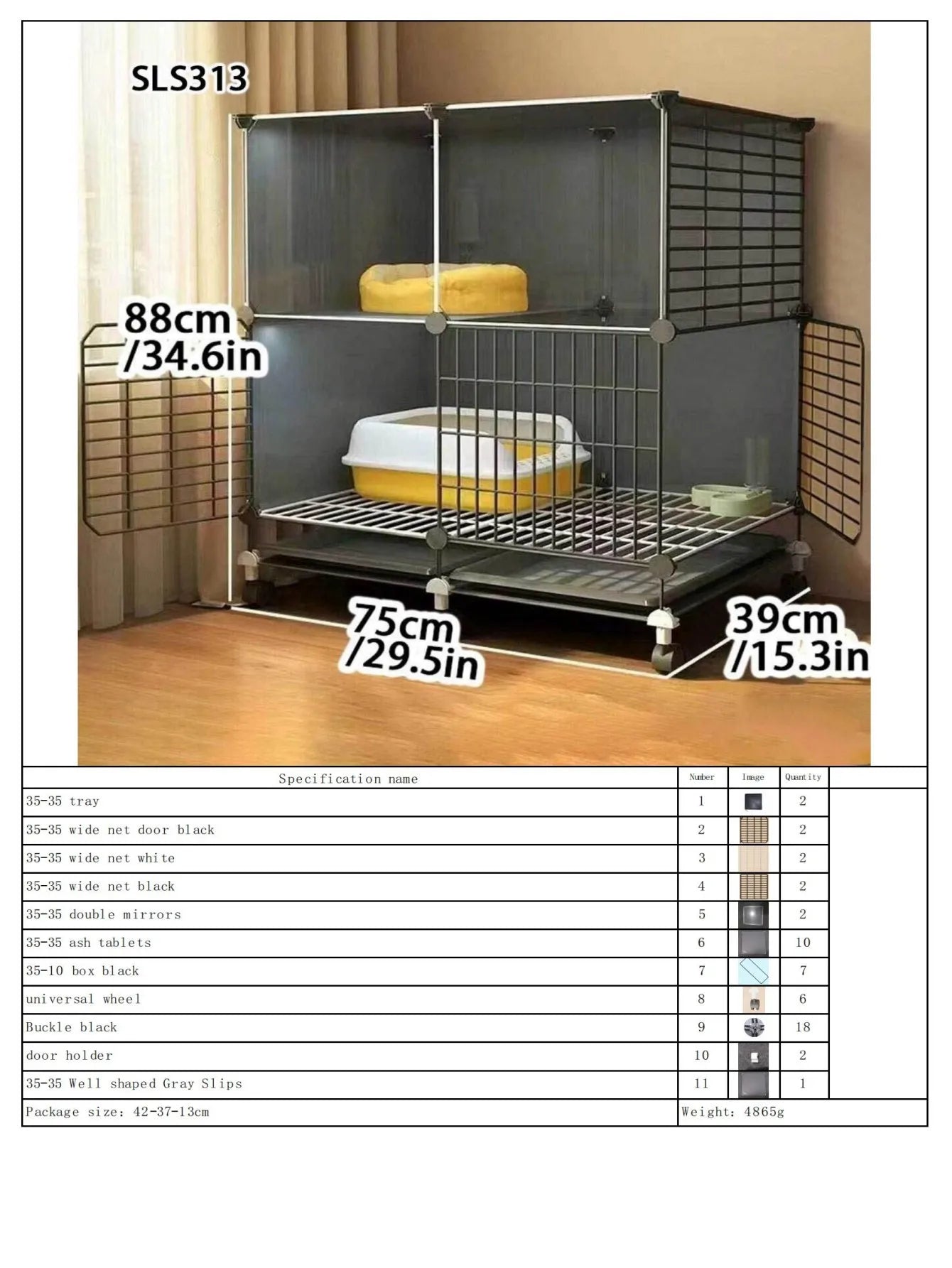 Cat Cage, Household Indoor Small Apartment, Cat Villa, Cat House, Cat Nest, Integrated Does Not Occupy an Area