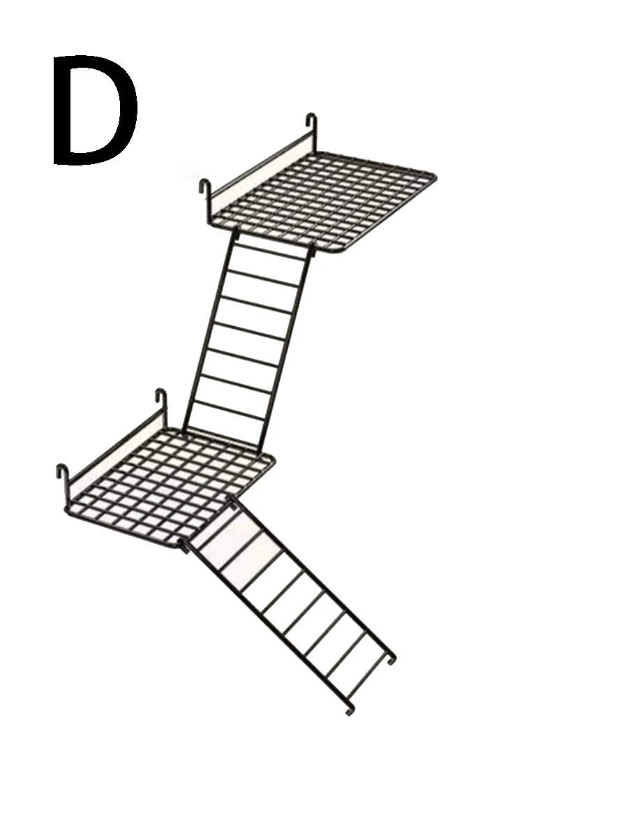1pc/2pcs parrot station network interactive platform rest platform platform ladder combination toy station net piece