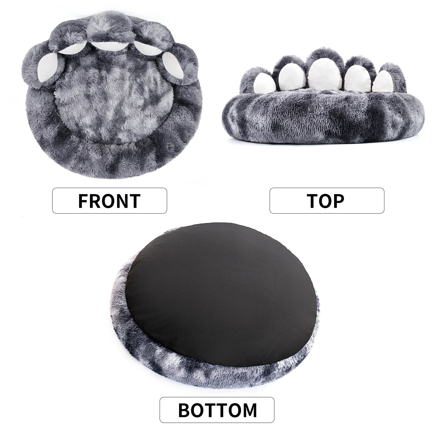 Cozy Comfy Pet Dog Bed Paw Shape Warm Dog Bed Cushion for Your Furry Friend Fluffy Dog Bed Cat Mat Deep Sleeping Warm