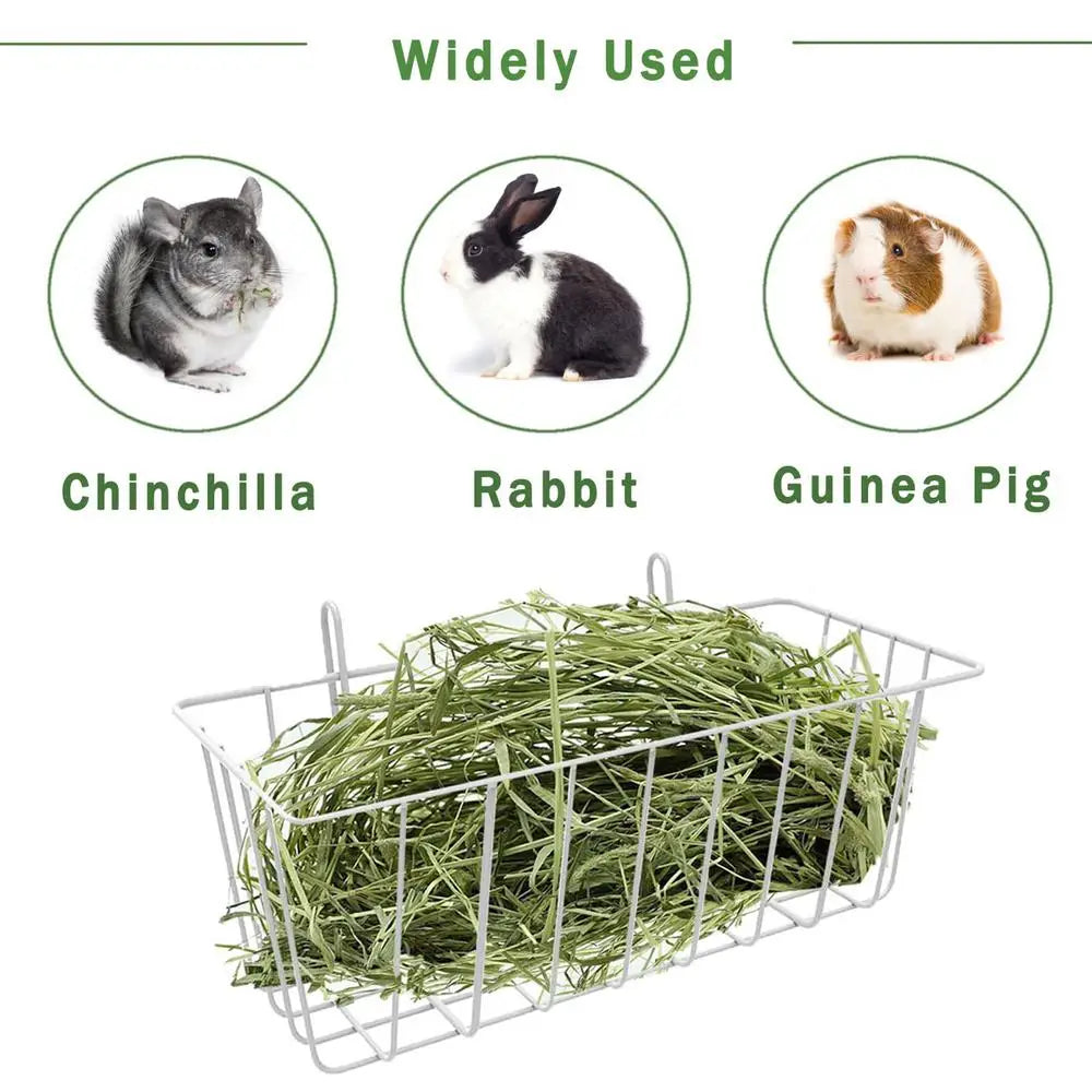 Guinea Pig Hay Holder 2Pcs  Metal Feeder Bunny Hay Feeder Grass Holder Small Animal Basket With Hooks For Ferret Bunny