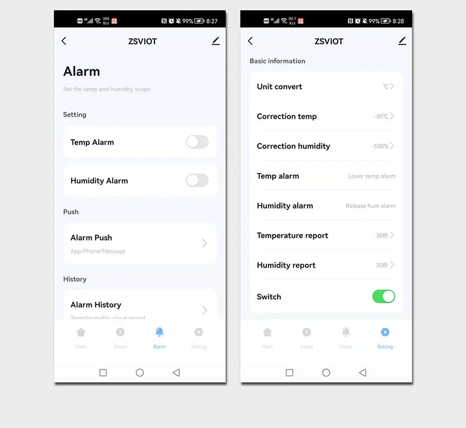 WiFi Tuya Smart Life LED Display Temperature Humidity Sensor Living Room Office Indoor Aquarium Water Temperature Detector Line