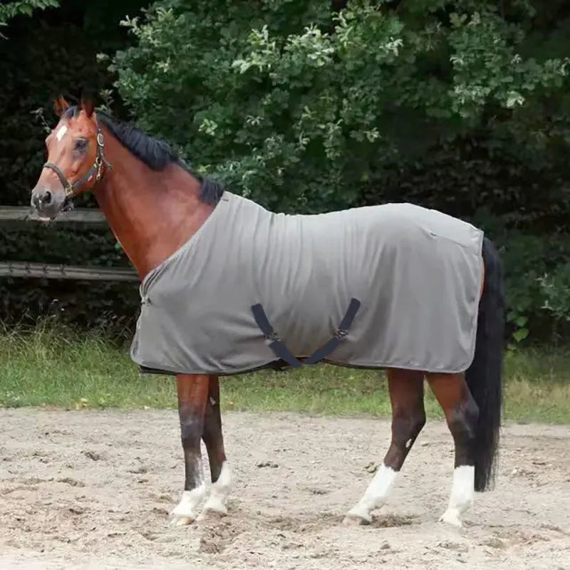Warm Horse Rugs Horse Fleece Cooler Blanket Soft Insect Repellent Horse Blankets Flannel Protective Horse Clothing