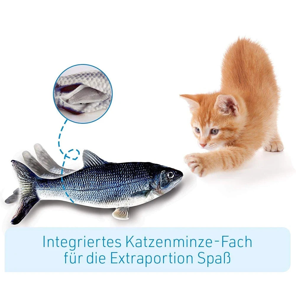 Cat Toy Fish Interactive Electric Floppy Fish USB Charger Realistic Pet Cats Chew Bite Toys Pet Supplies Dog Toys