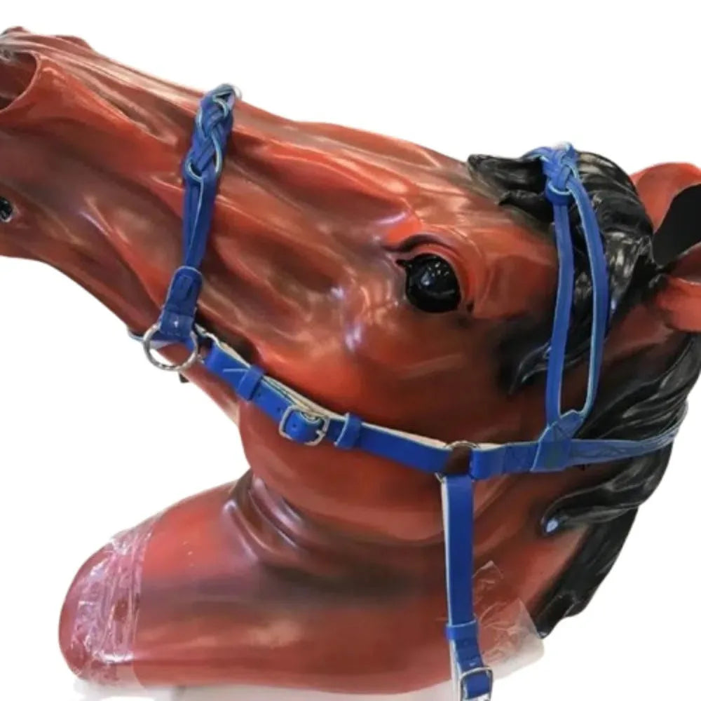 PU Leather Horses Bridle Halters Comfortable Metal Buckles Horse Reins Durable Adjustable Horse Head Stall