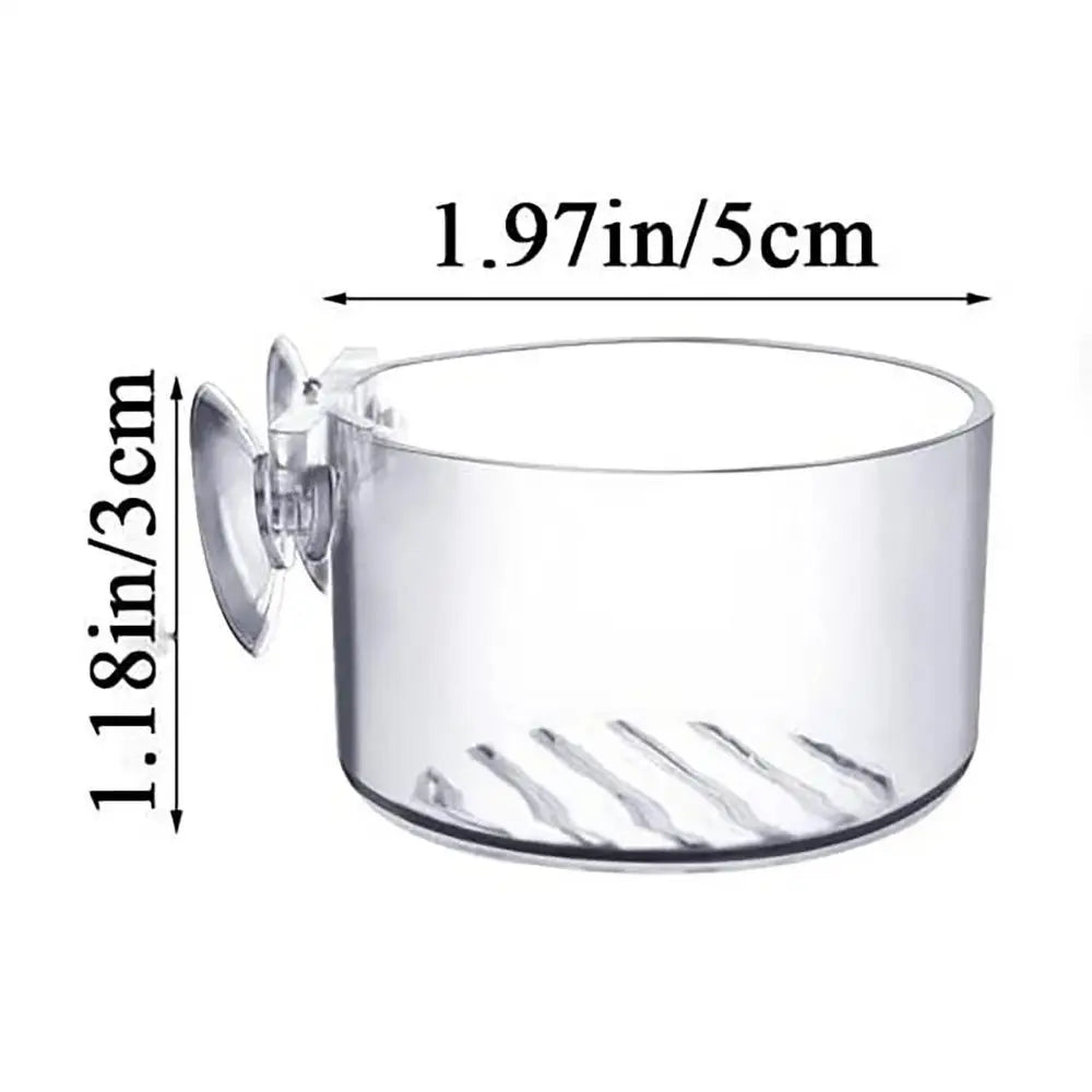 Acrylic Aquatic Plant Cup with Suction Holder Cylinder Aquarium Accessories