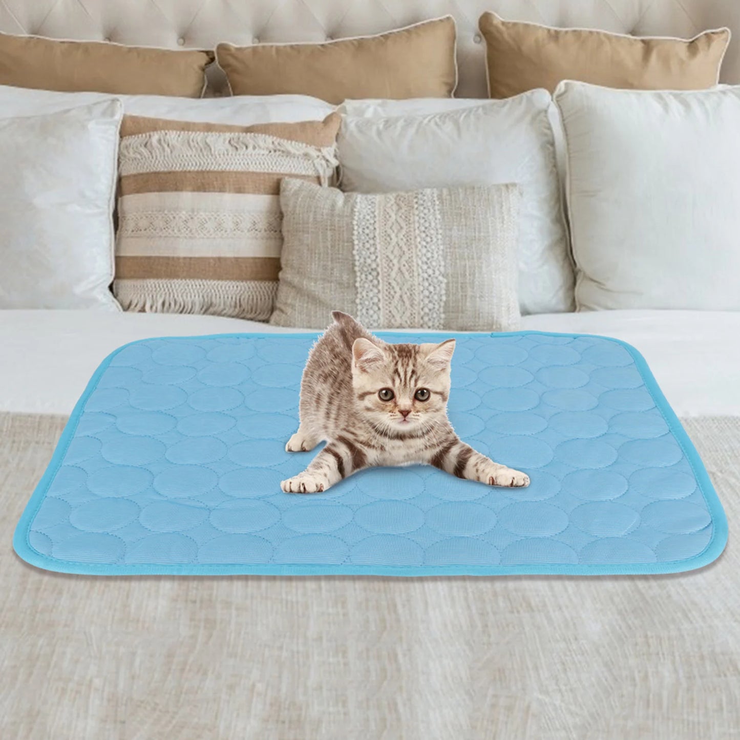 Cooling Mat for Dog Cat Pet Self Cooling Pillow  Hot Weather Bed Cooling Mat Pet Mat Self Cooling Mat