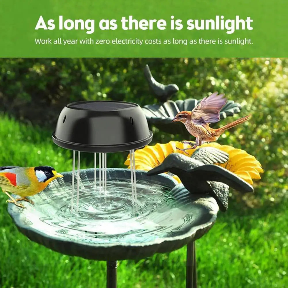 Innovative solar water agitator Backyard Decoration With Bracket bird bath pool landscaping oxygenator water wave device 5V 0.5W