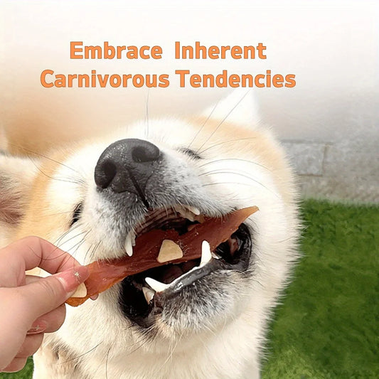7.05oz/14.11oz (200g/400g) Milk Cheese Duck Jerky, All Natural Ingredients, Natural Dog Treats, Healthy, Easily Digestible
