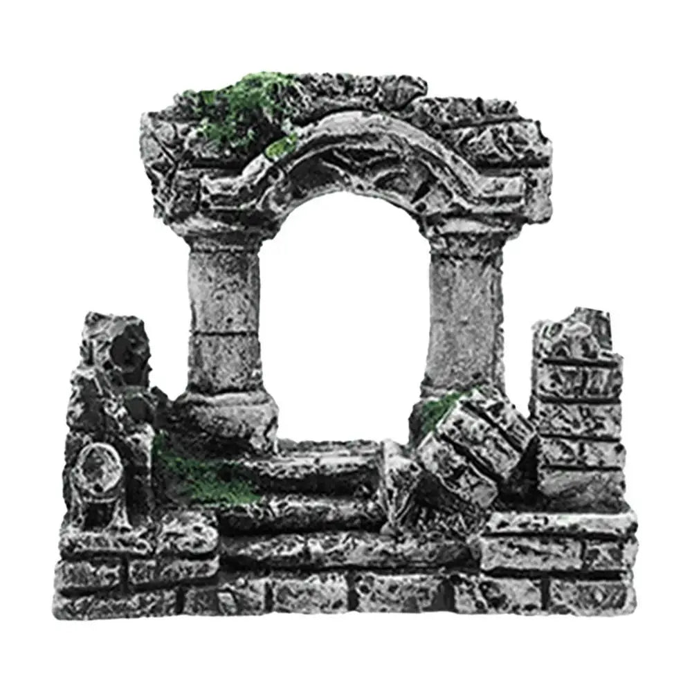 Fish Tank Vintage Roman Colum Pillar Ruins