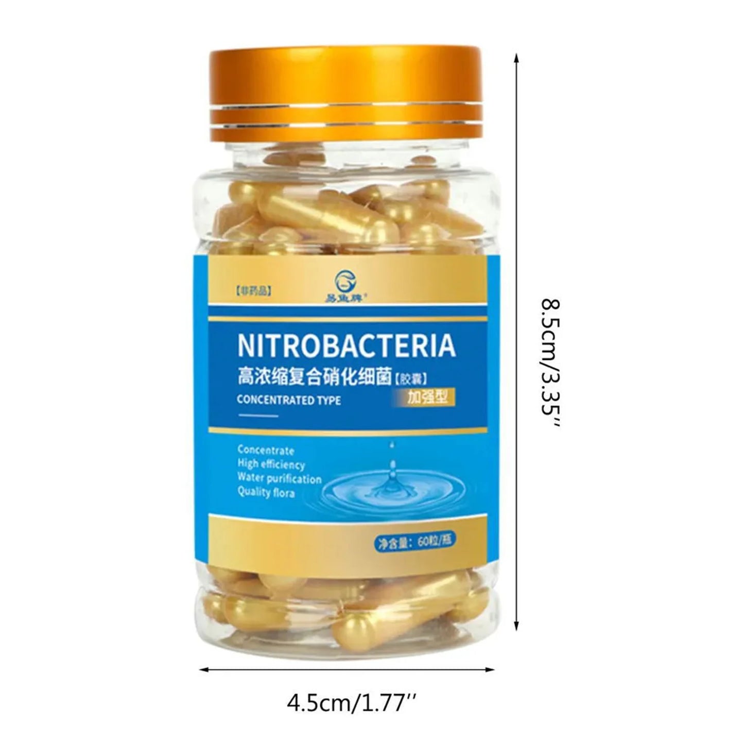 Aquarium Nitrifying Nitrobacteria Powder Aquarium Biological Filter Booster Powder for Fresh Water Concentrated