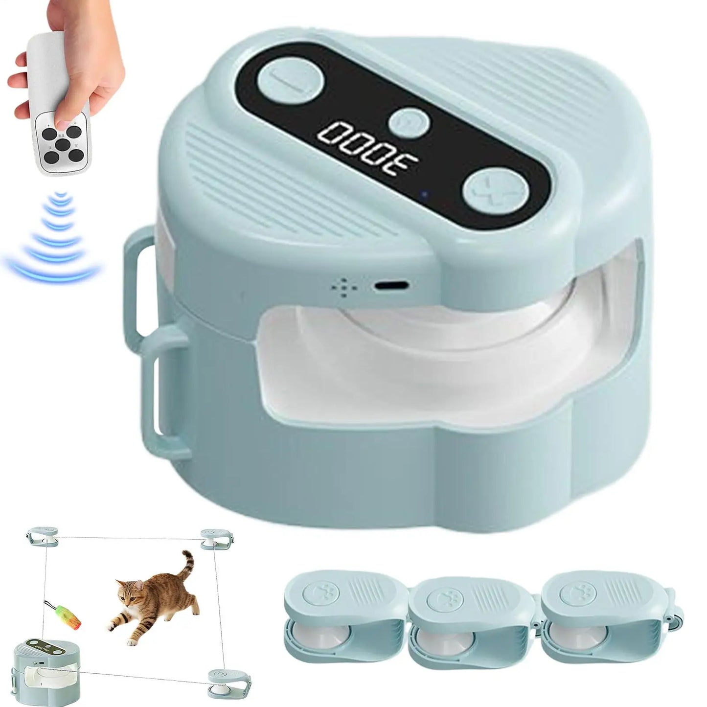 Automatic Cat Treadmill With Remote Control Speed Adjustable Electric Interactive Cat Toy Moving Cat Thrilling chasing toys