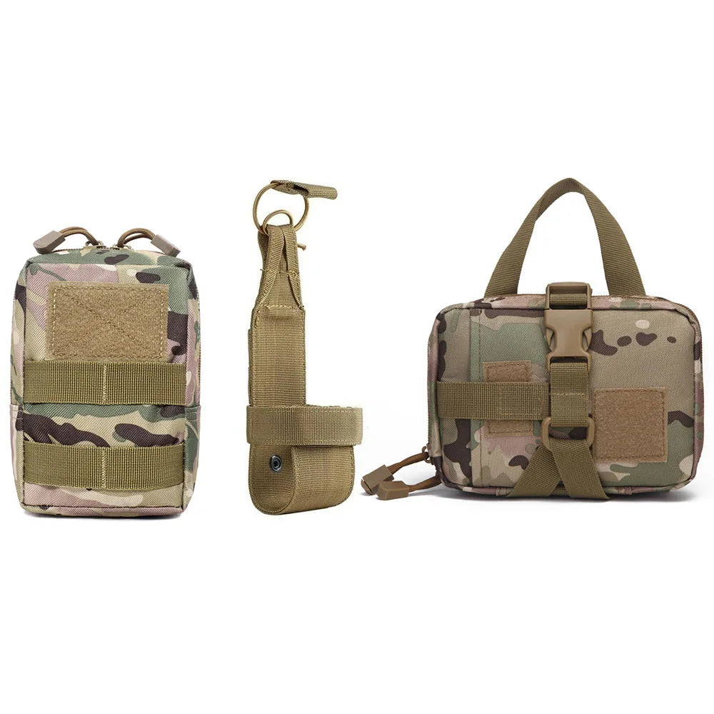 Tactical Dog Harness Pouches Set Military-Style Multi-purpose Nylon Bags Compatible with Dog Vests for Dogs Training & Adventure