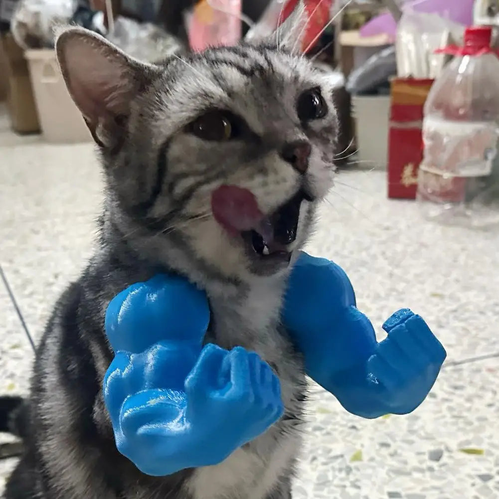 Cat Muscle Arm 3D Printed Neck Arm with Muscle Pet Cosplay Costume Accessories for Halloween Birthday Party Supplies