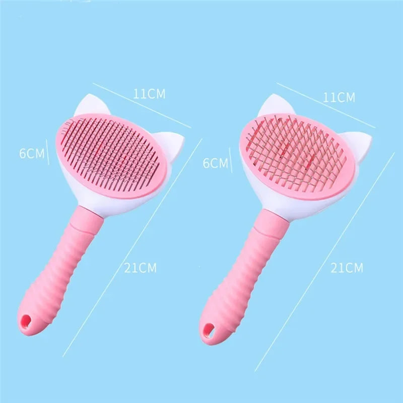 Pet Comb Cat Cleaning Supplies High Quality Self cleaning Brush Professional Grooming brush for Dogs, Cats pets Bath