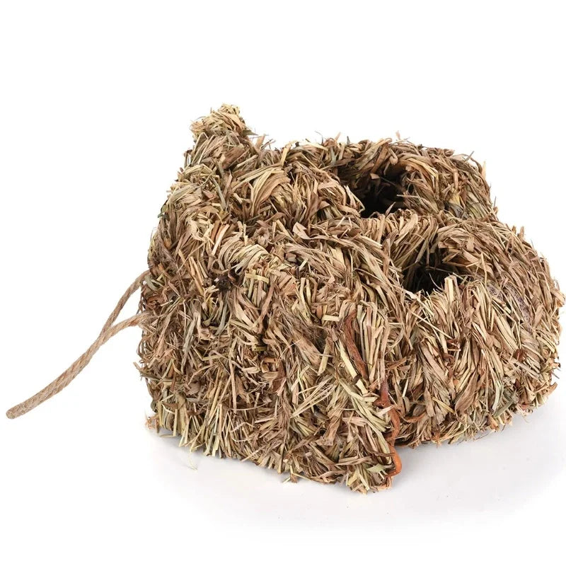 16 different Birds Nests Bird Cage Natural Grass Egg Cage Bird House Outdoor Decorative Weaved Hanging Parrot Nest Houses Pet Bedroom