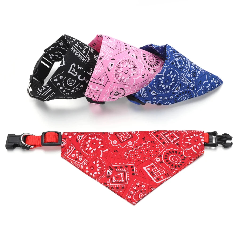 Adjustable Triangular Bandanna For Pet Dog Cat Washable Scarf Bandanna Collar Bibs Cat Neck Decor Birthday Party Dress Up 2025 new