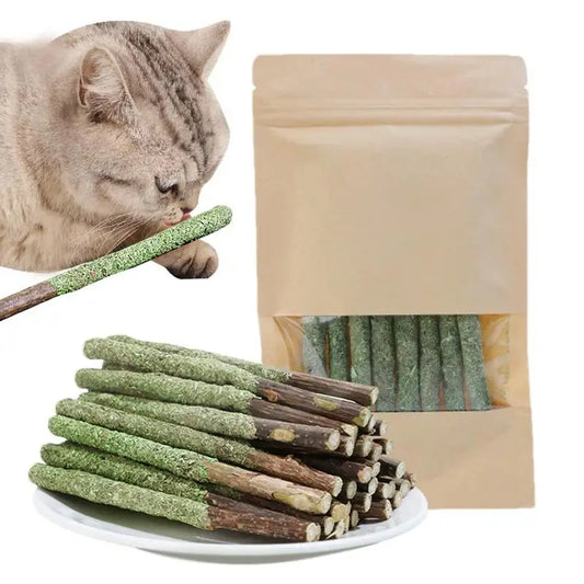 Natural Matatabi Cat Stick Mint Caught Bite Excited Rods Silvervine For Cat Teeth Cleaning Treating Pet Supply Cat Toys