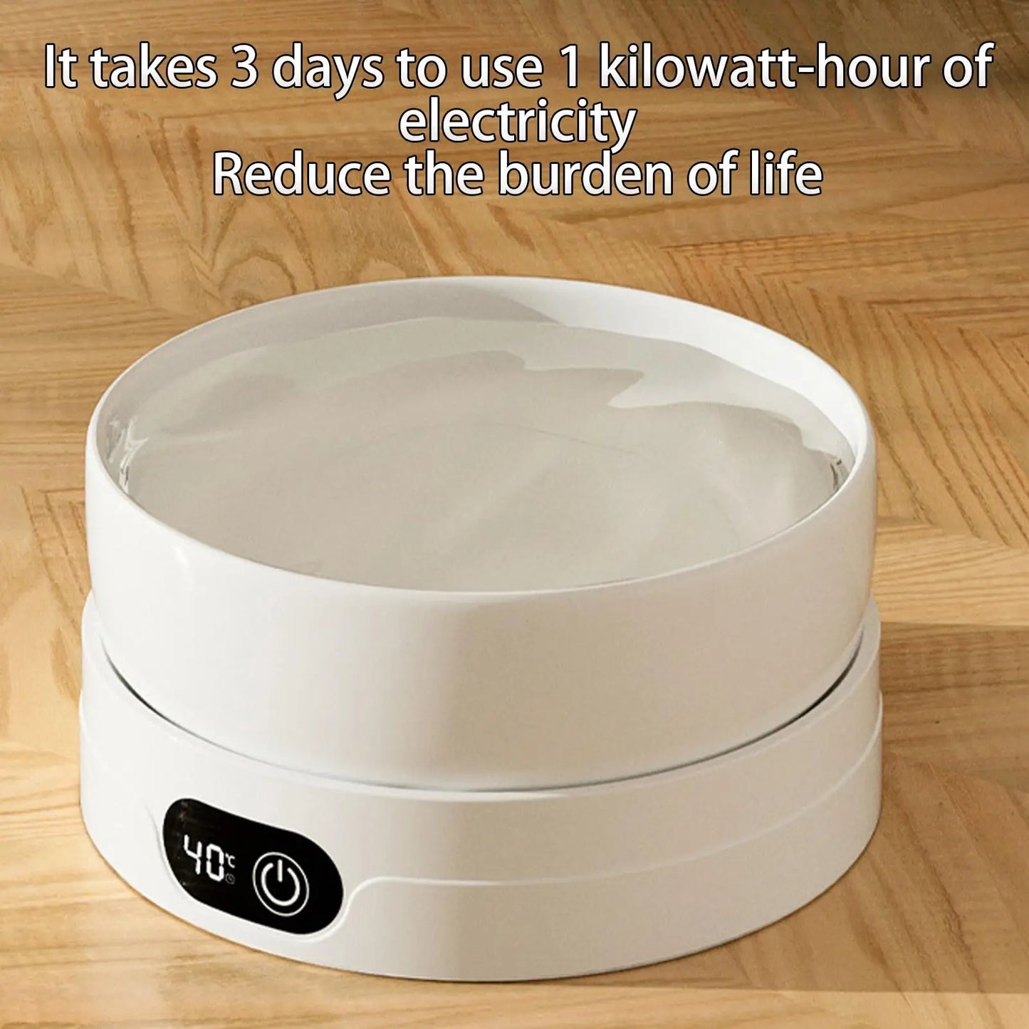 Heated Cat Dish 4 Temperature Settings Winter Pet Drinking Plate Thermal Heated Water Bowl for Chickens Ducks Birds Animals Dogs