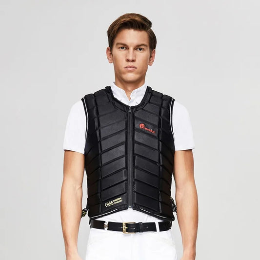 Cavesson Protective vest Thickened equestrian armor Equestrian riding safety body protector horse riding vest equestrian body armor
