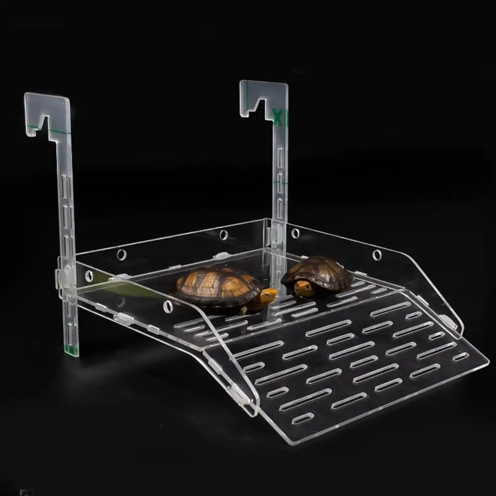 Turtle Basking Ramp Acrylic Multipurpose Basking Dock Aquarium Reptile Resting Terrace Turtle Tank Accessories For Lizards Frogs