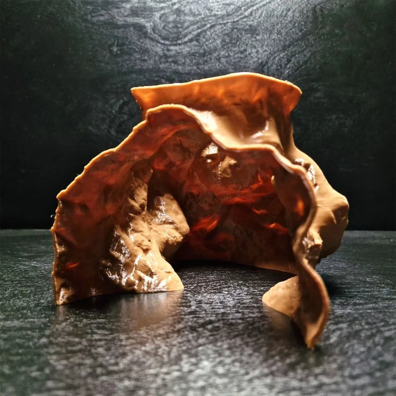 Aquarium Cave Decor Sinkhole Simulation - Fish Shrimp Shelter Turtle Reptile Amphibian Terrarium Decoration